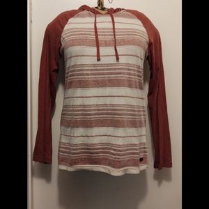 RVCA Long Sleeve Hooded T-shirt